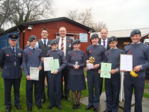 John Baron MP presents minibus and awards to Billericay Air Cadets
