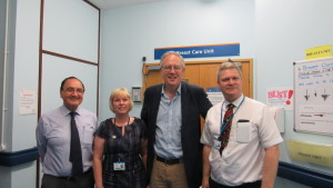 John with Cathrine and the medical team