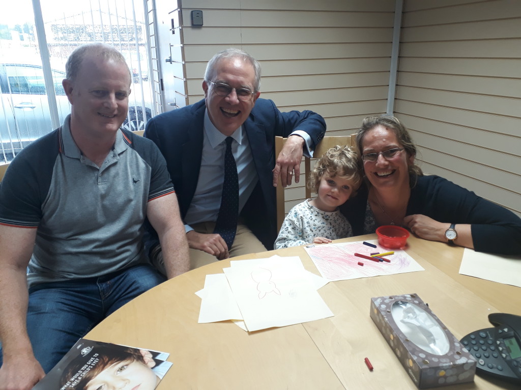 John Baron MP meets Amber Branch and her family